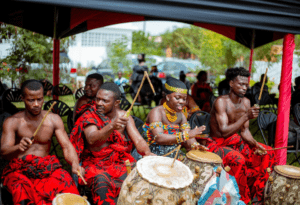 Where It All Began - African Adventure Family Holiday - Accra - Kempinski Hotel - Drumming Tribal People