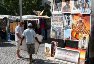 Where It All Began - Adventurous Cape Peninsula & Overberg Hike - Cape Town - Parker Cottage - Man Selling Paintings