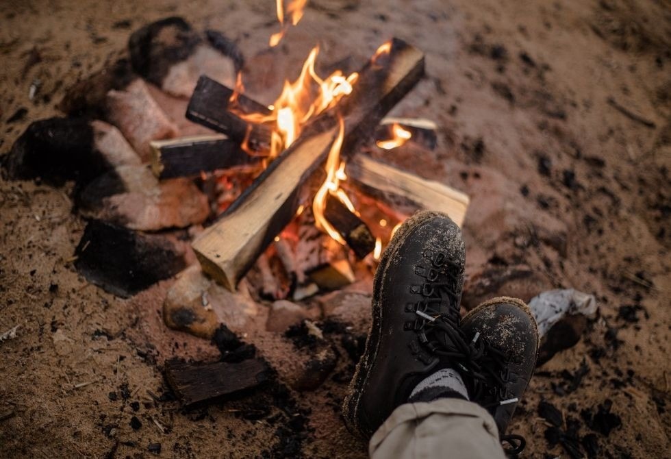 Where It All Began - Namibia & Okavango 4x4 Self Drive African Safari - Khaudum National Park - Sikereti Camp - Safari Hiking Boots and Fire