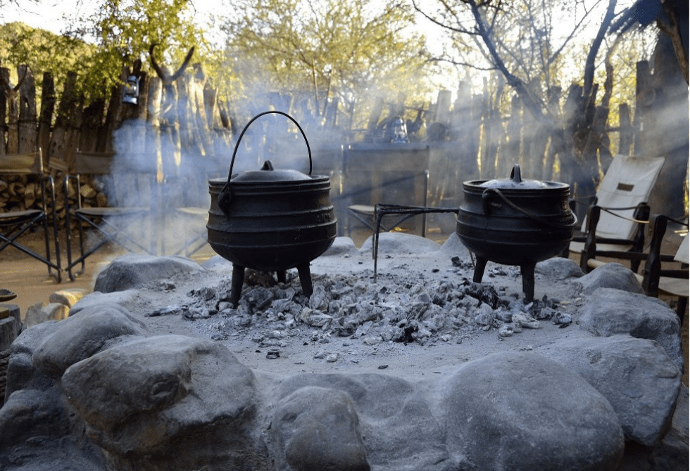 Where It All Began - African Glamping Safari - Eastern Cape - Quatermain's 1920s Safari Camp (DLB&B) - Potjie Braai
