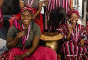 Where It All Began - Caprivi Strip Road Trip Adventure - Etosha - Etosha King Nehale - Tribal Women Dressed in Tribal Clothing
