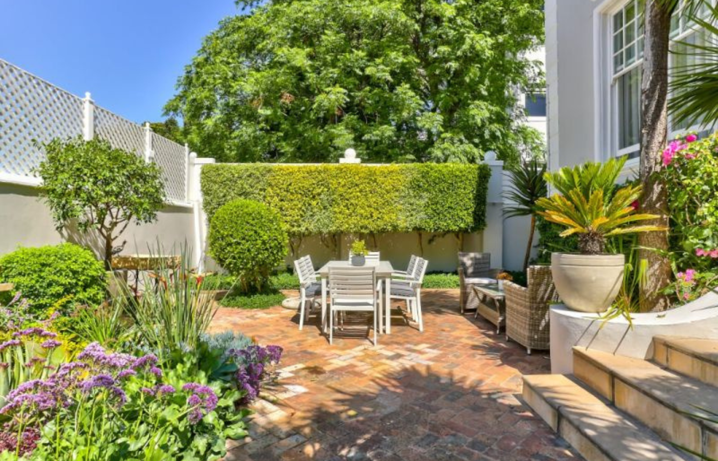 Where It All Began - Journeys - Yacht Sailing around the Cape Peninsula - Parker Cottage Outside Patio Area