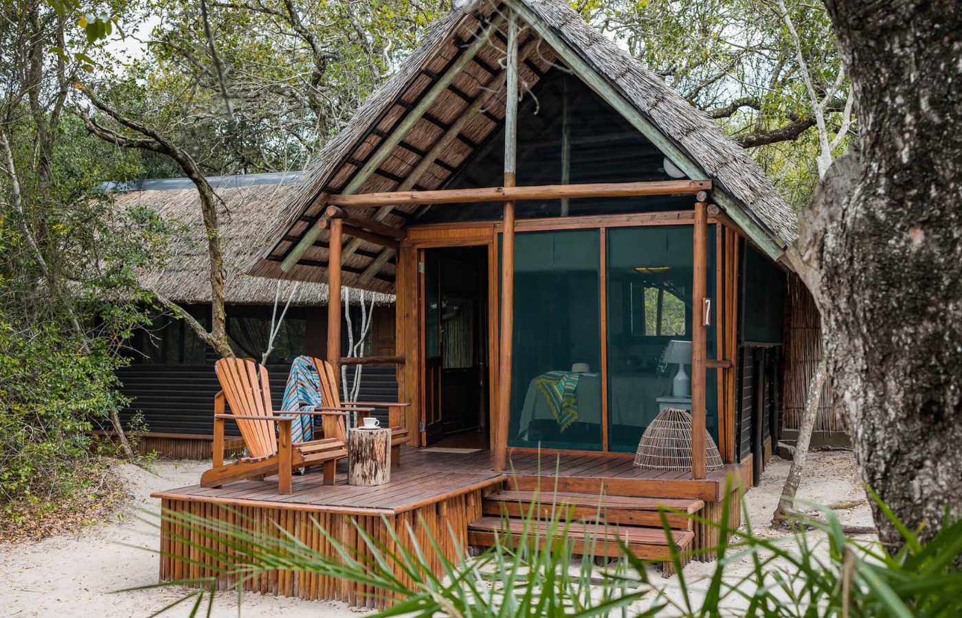 S050 - IT2 - Cabin at Accommodation Where It All Began - Journeys - Tropical African Lake and Forrest Slackpacking Adventure - Cabin at Accommodation